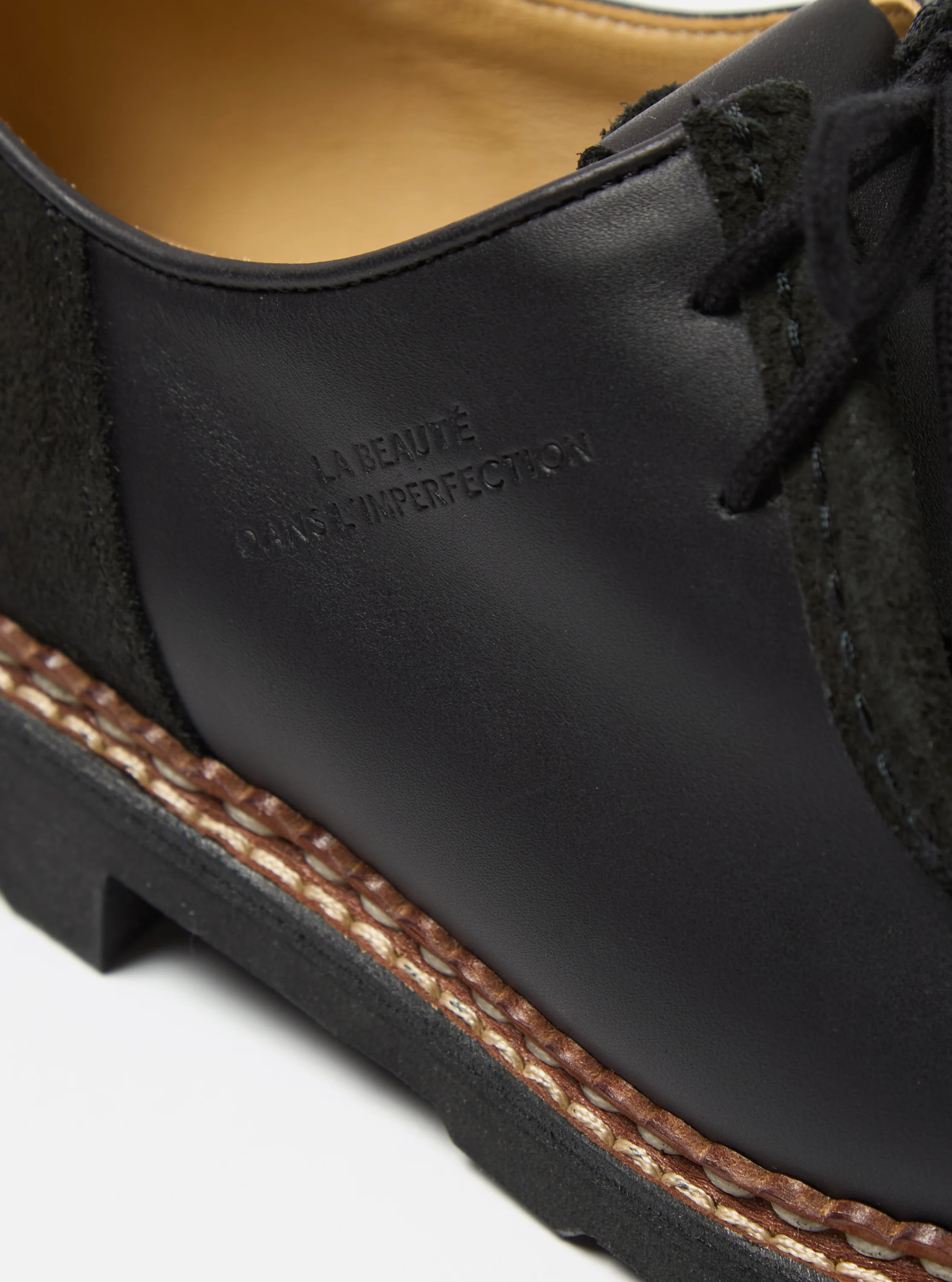Paraboot x Universal Works Michael in Black Leather/Suede - Image 5