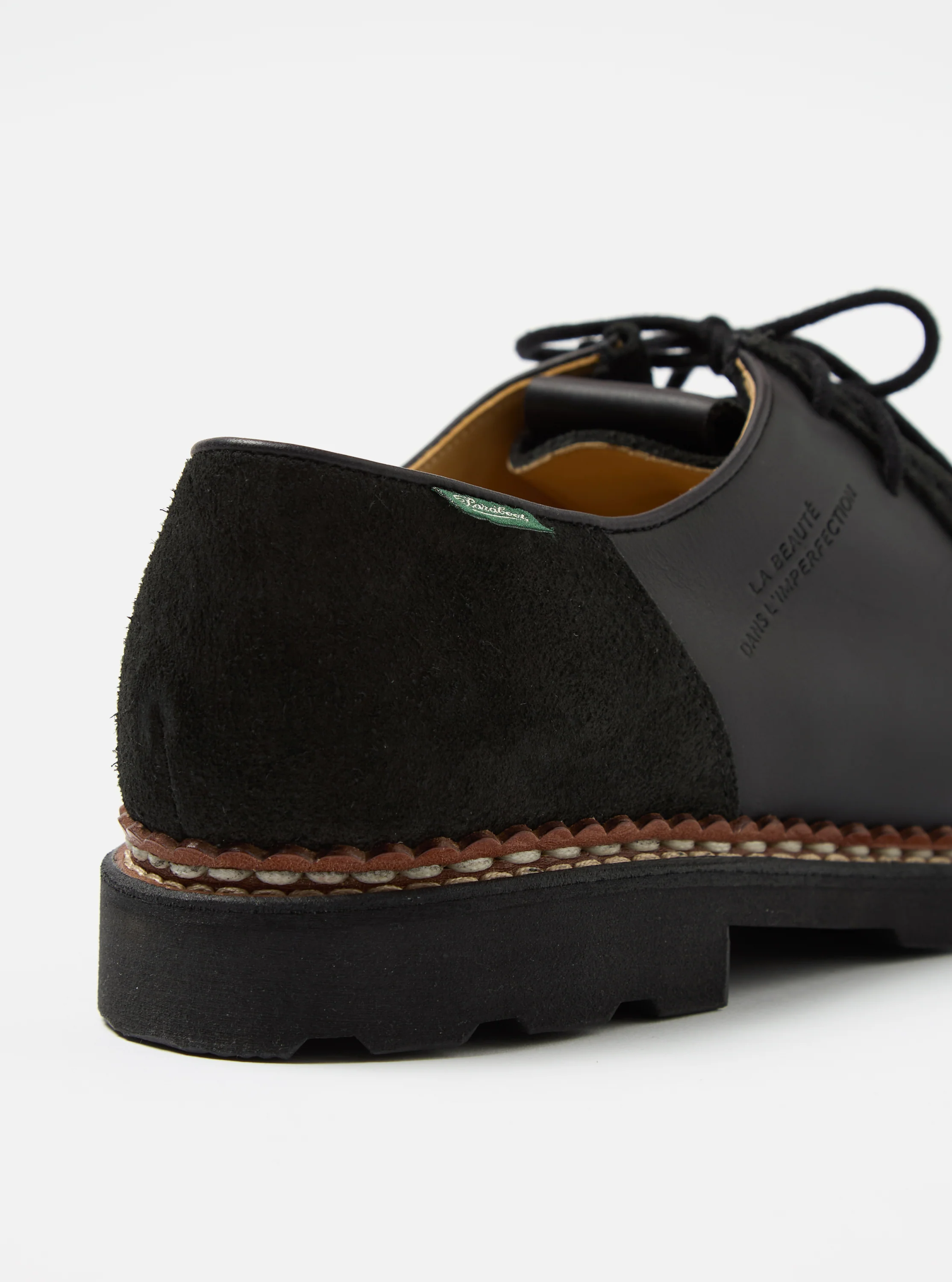 Paraboot x Universal Works Michael in Black Leather/Suede - Image 6