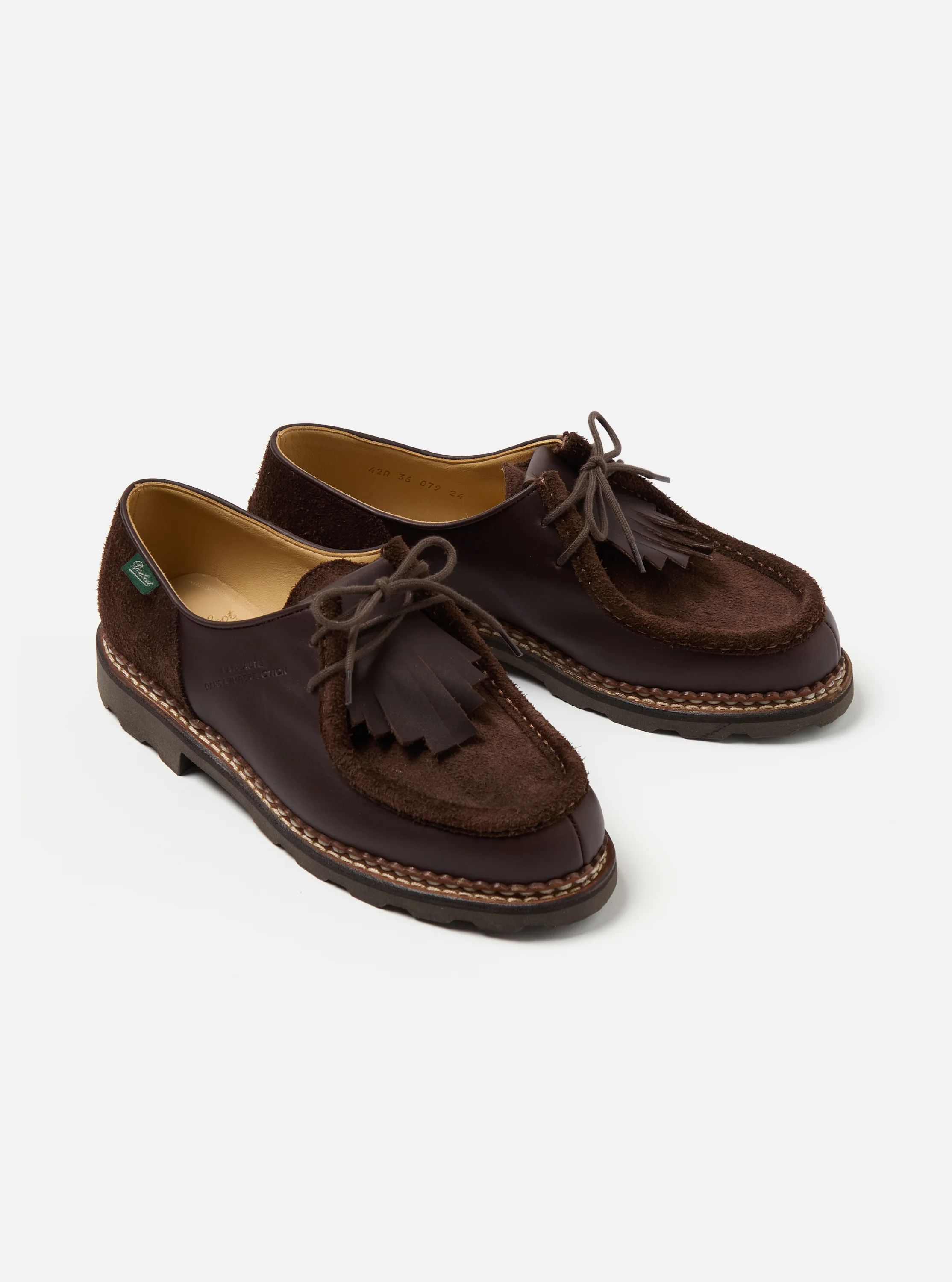 Paraboot x Universal Works Michael in Coffee Leather/Suede - Image 3