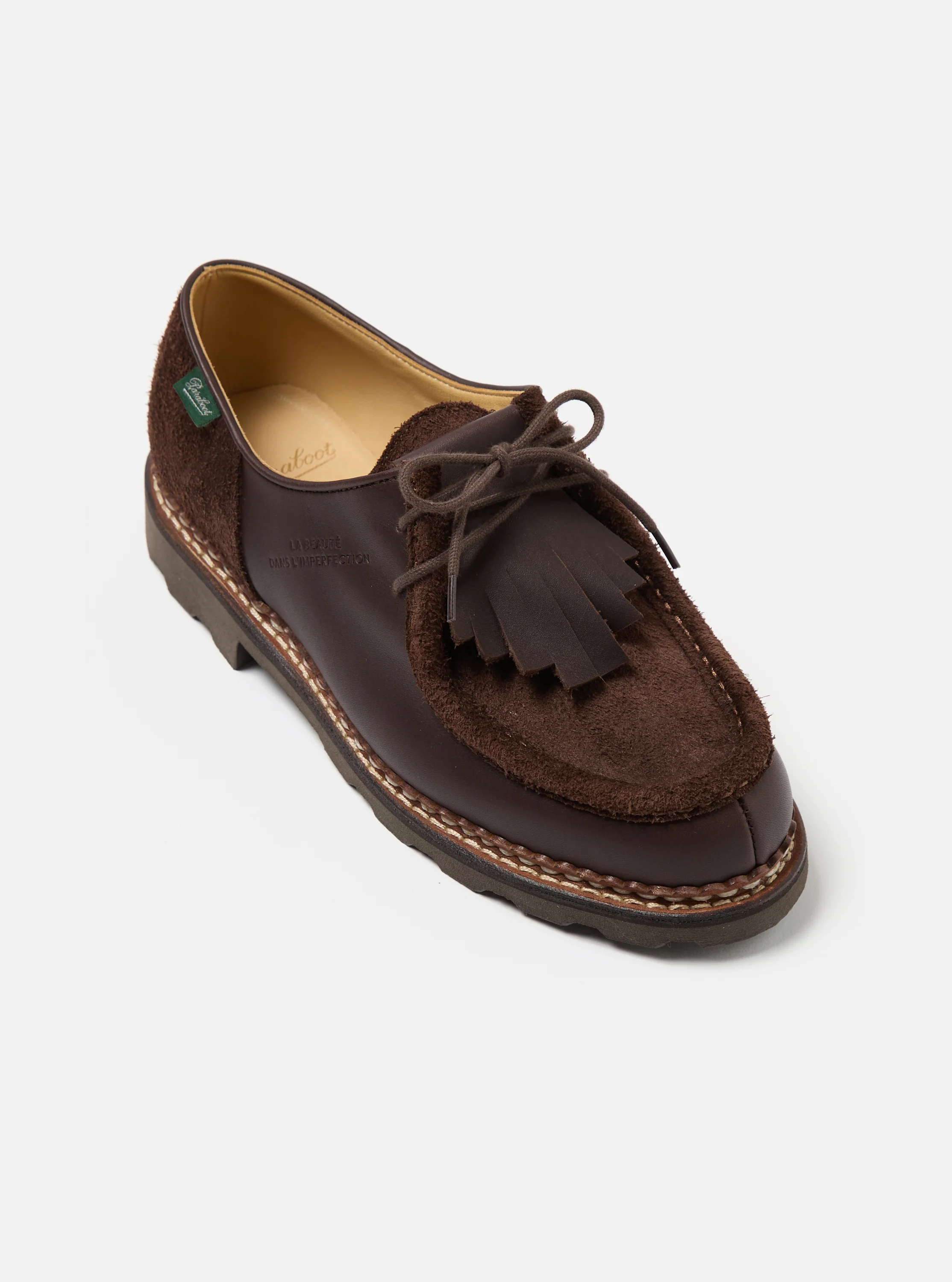 Paraboot x Universal Works Michael in Coffee Leather/Suede - Image 4