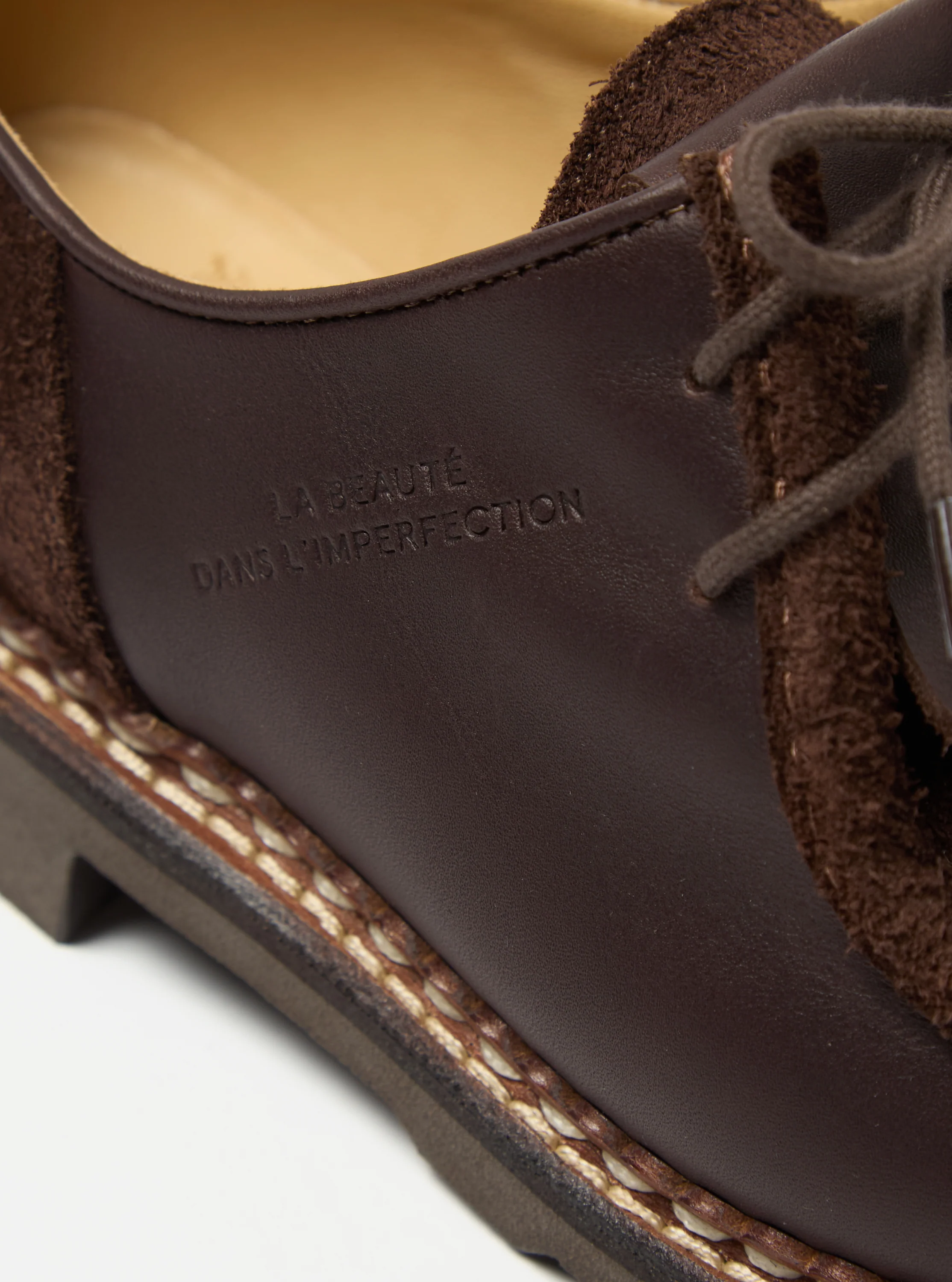 Paraboot x Universal Works Michael in Coffee Leather/Suede - Image 5