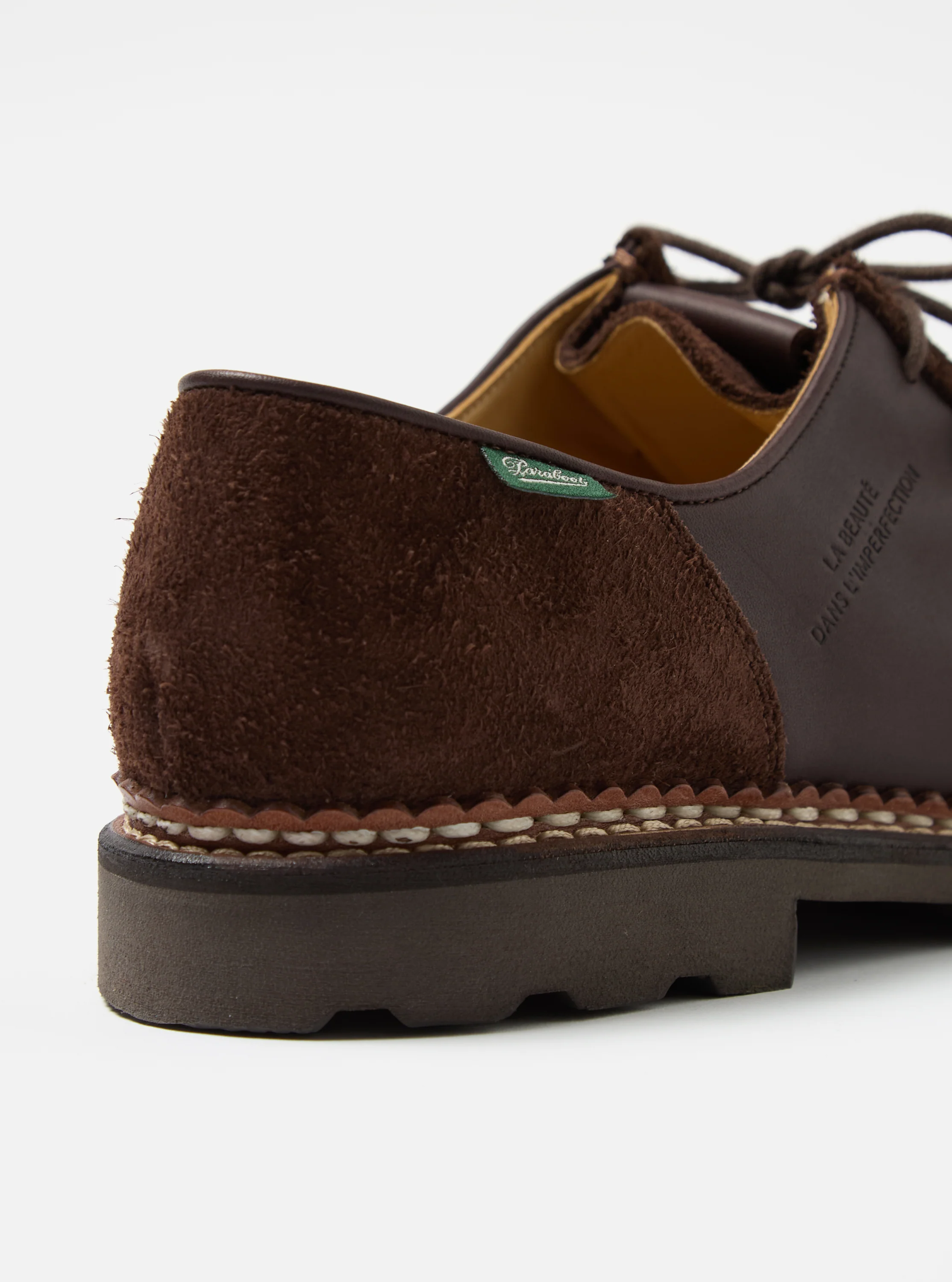 Paraboot x Universal Works Michael in Coffee Leather/Suede - Image 6