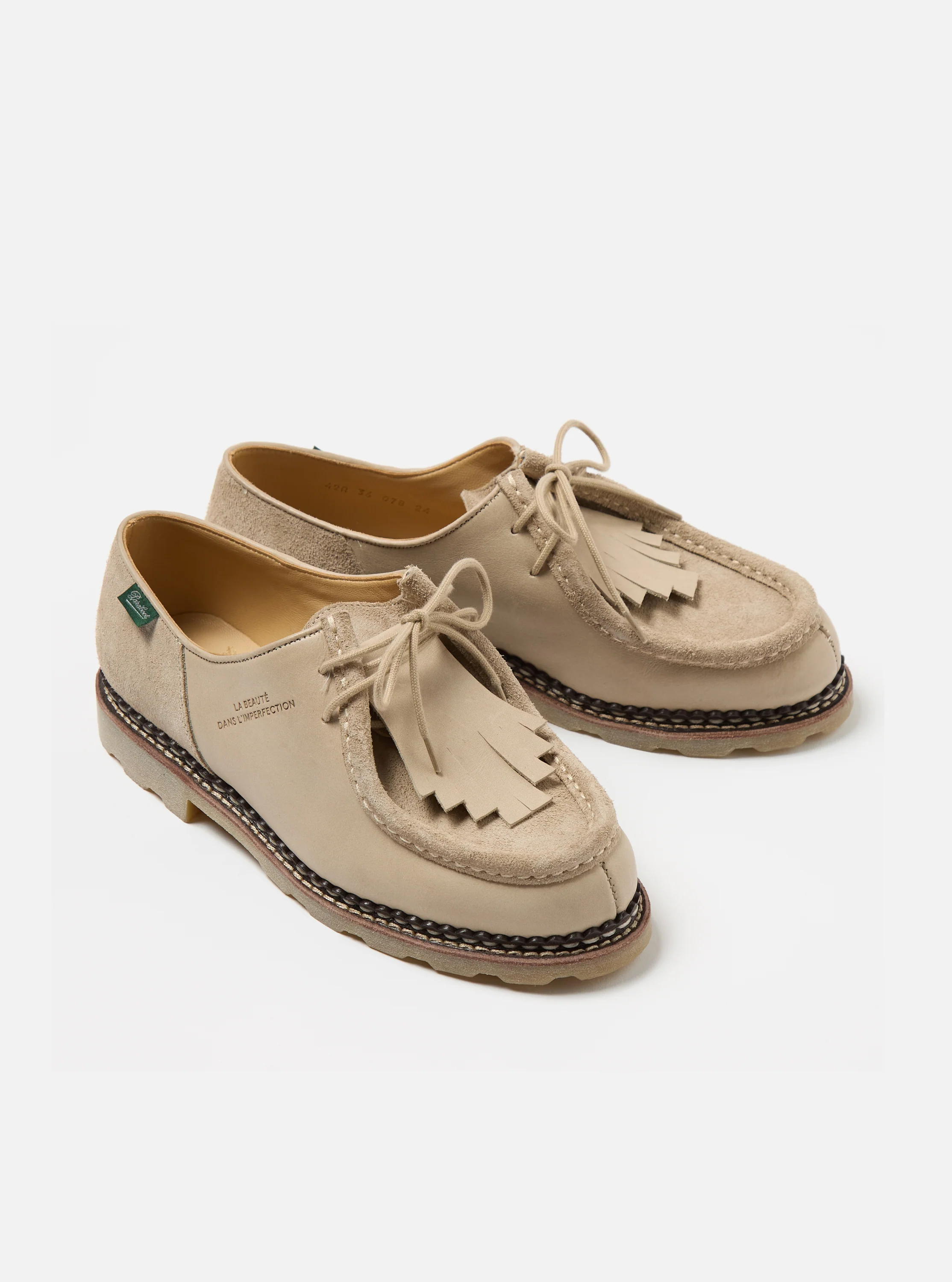 Paraboot x Universal Works Michael in Sand Leather/Suede - Image 3