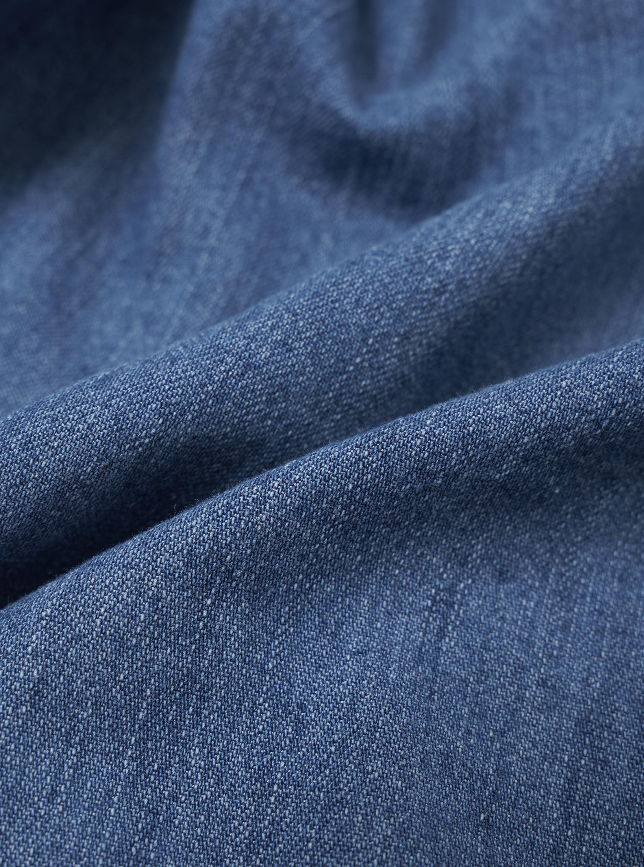 Washed Indigo 8oz Slub Denim Dutch Pant - Image 4