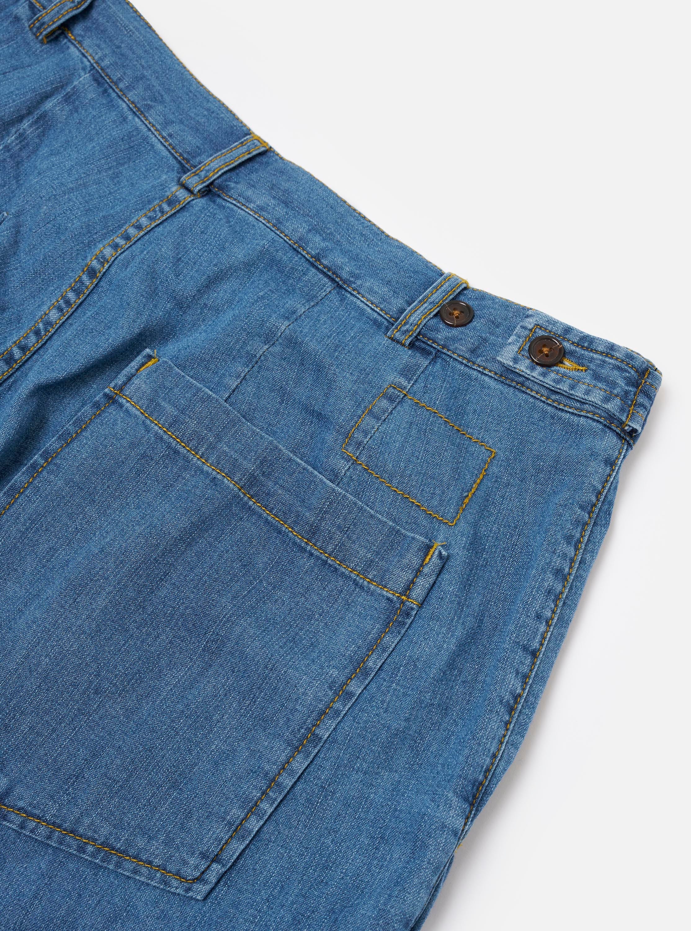Washed Indigo 8oz Slub Denim Dutch Pant - Image 6