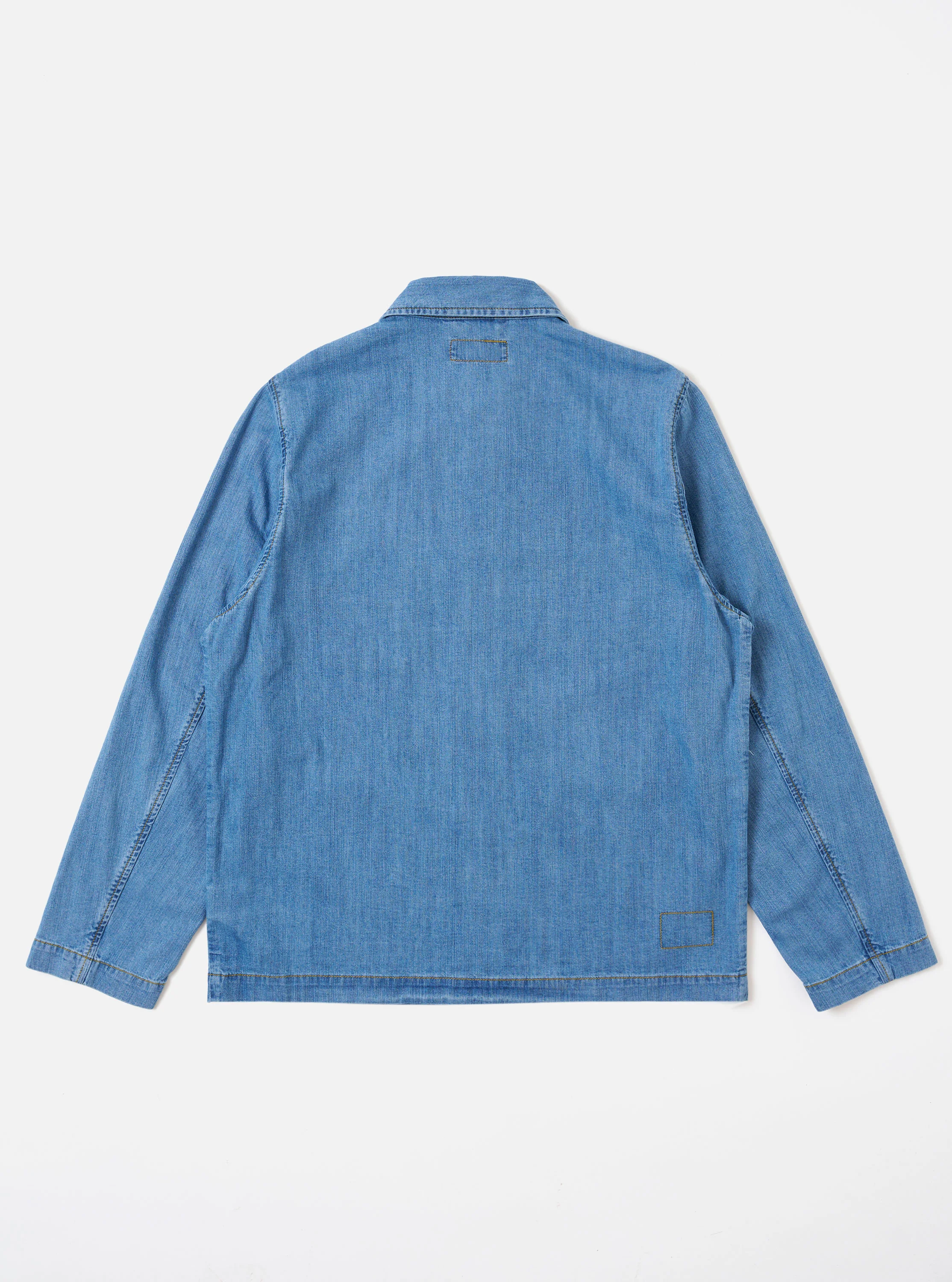 Washed Indigo 8oz Slub Denim Field Jacket - Image 5
