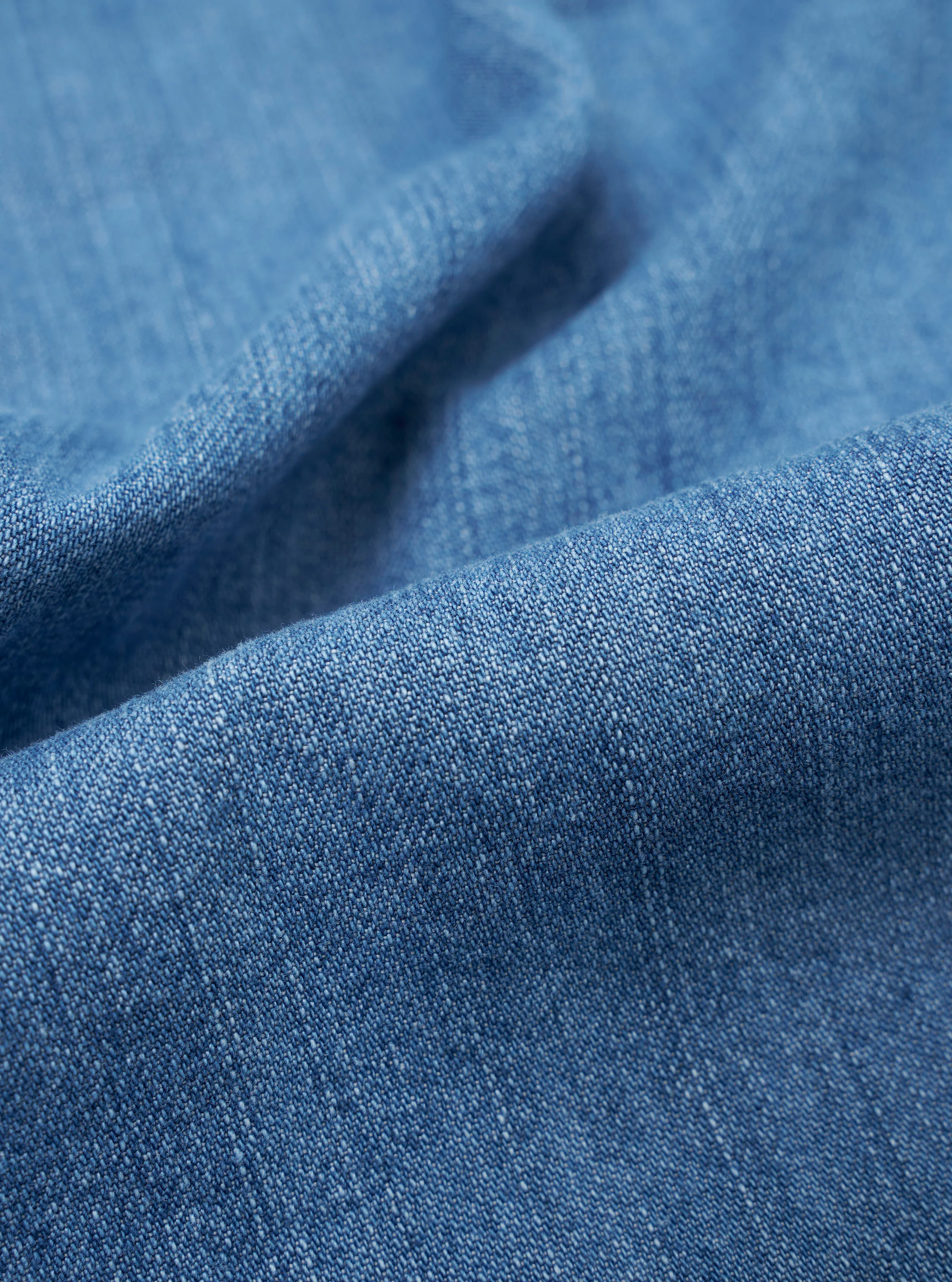 Washed Indigo 8oz Slub Denim Hi Water Trouser - Image 4