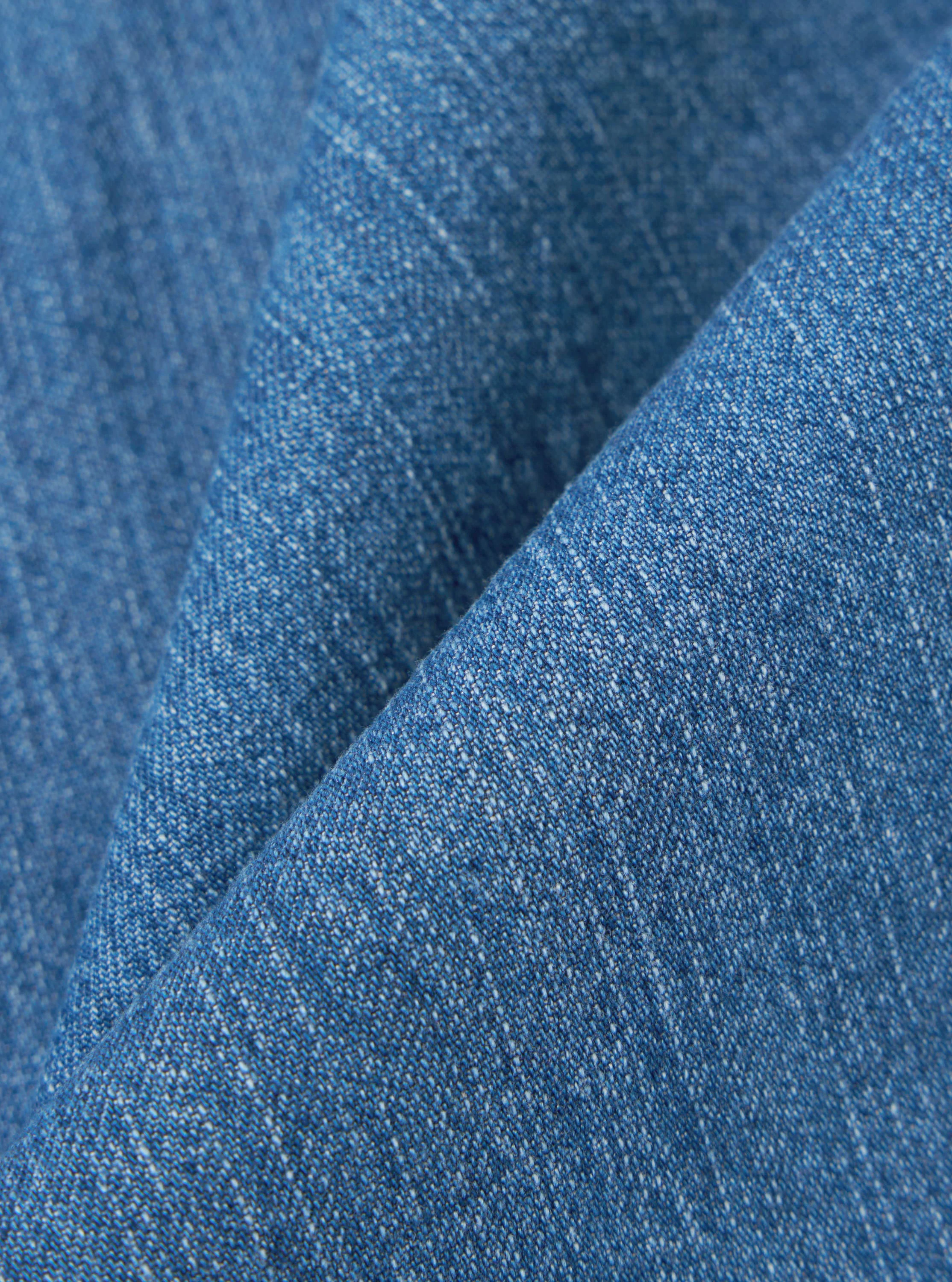 Washed Indigo 8oz Slub Denim Oxford Pant - Image 4
