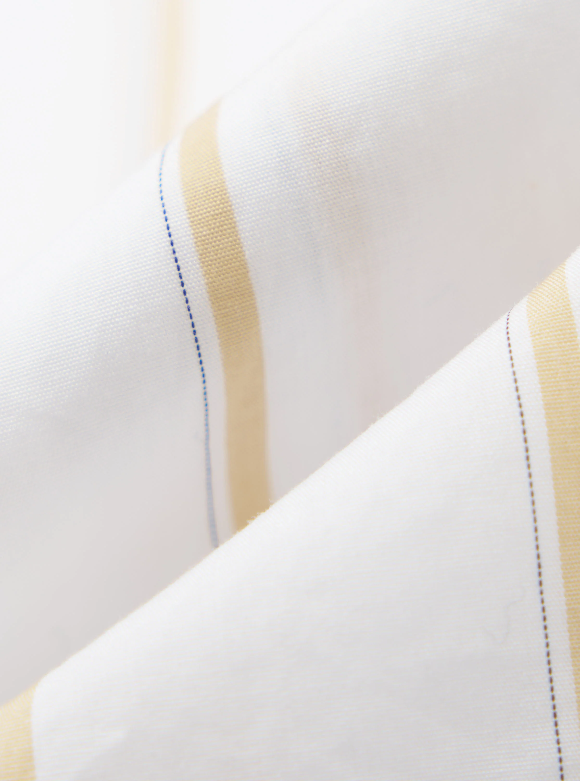White Office Stripe Square Pocket Shirt - Image 4