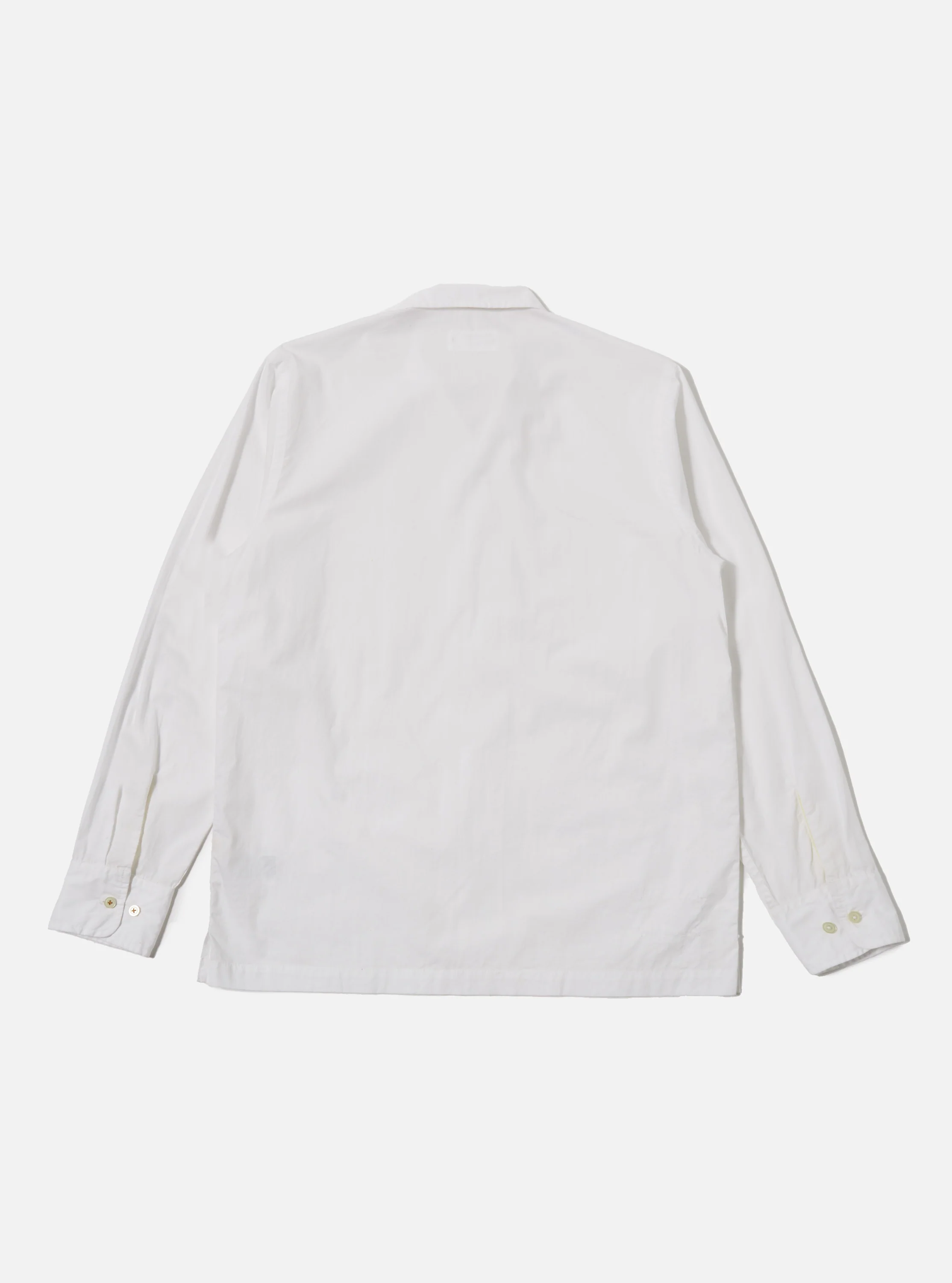 White Poplin Dwight Overshirt - Image 5