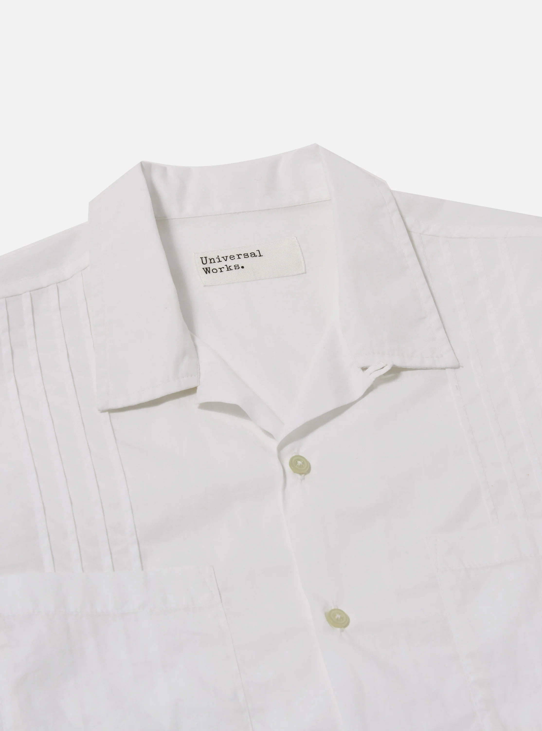 White Poplin Dwight Overshirt - Image 6