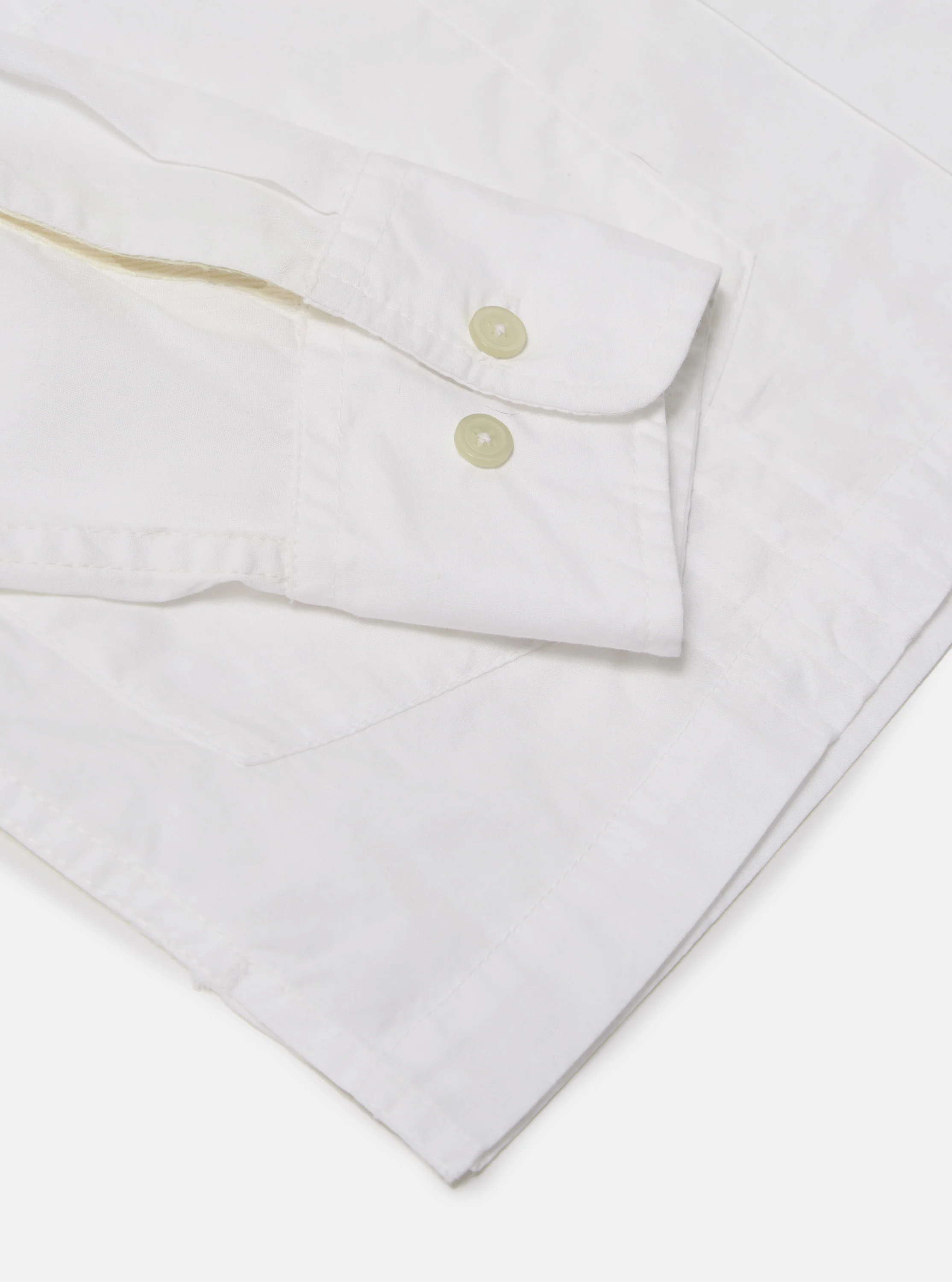 White Poplin Dwight Overshirt - Image 7