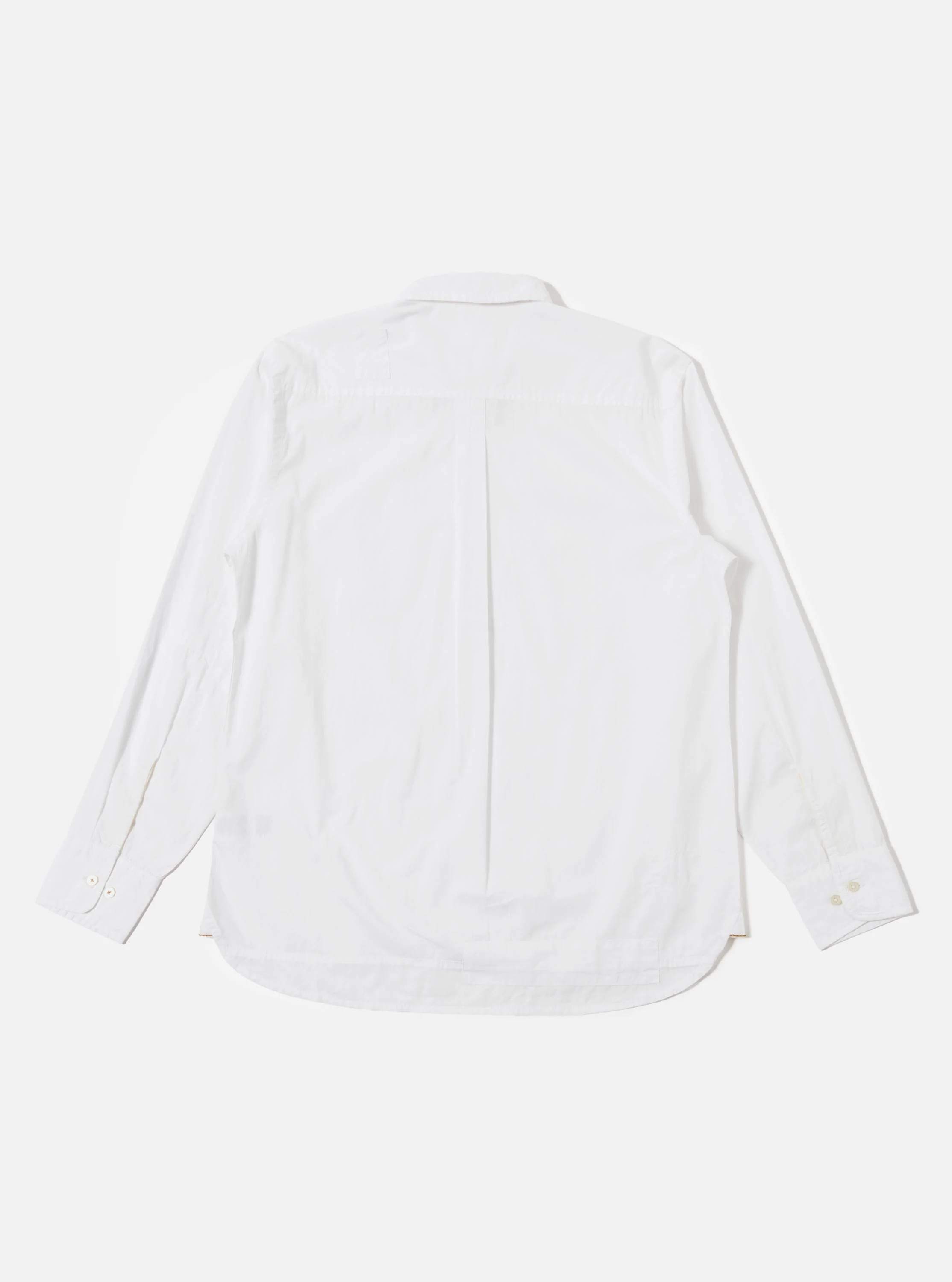 White Poplin Patched Lazy Day Shirt - Image 5
