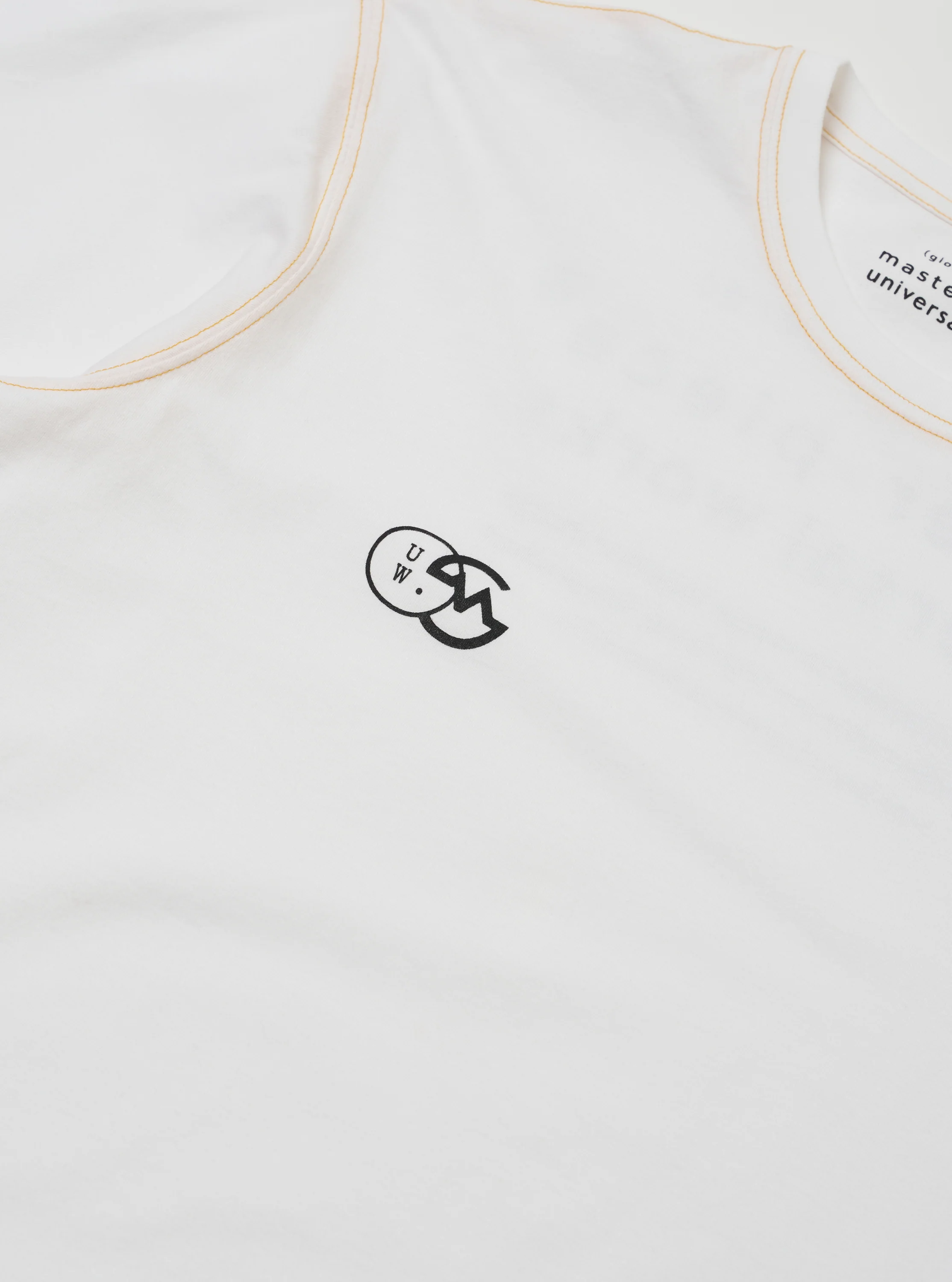 master-piece x Universal Works White Single Jersey Print Tee - Image 7