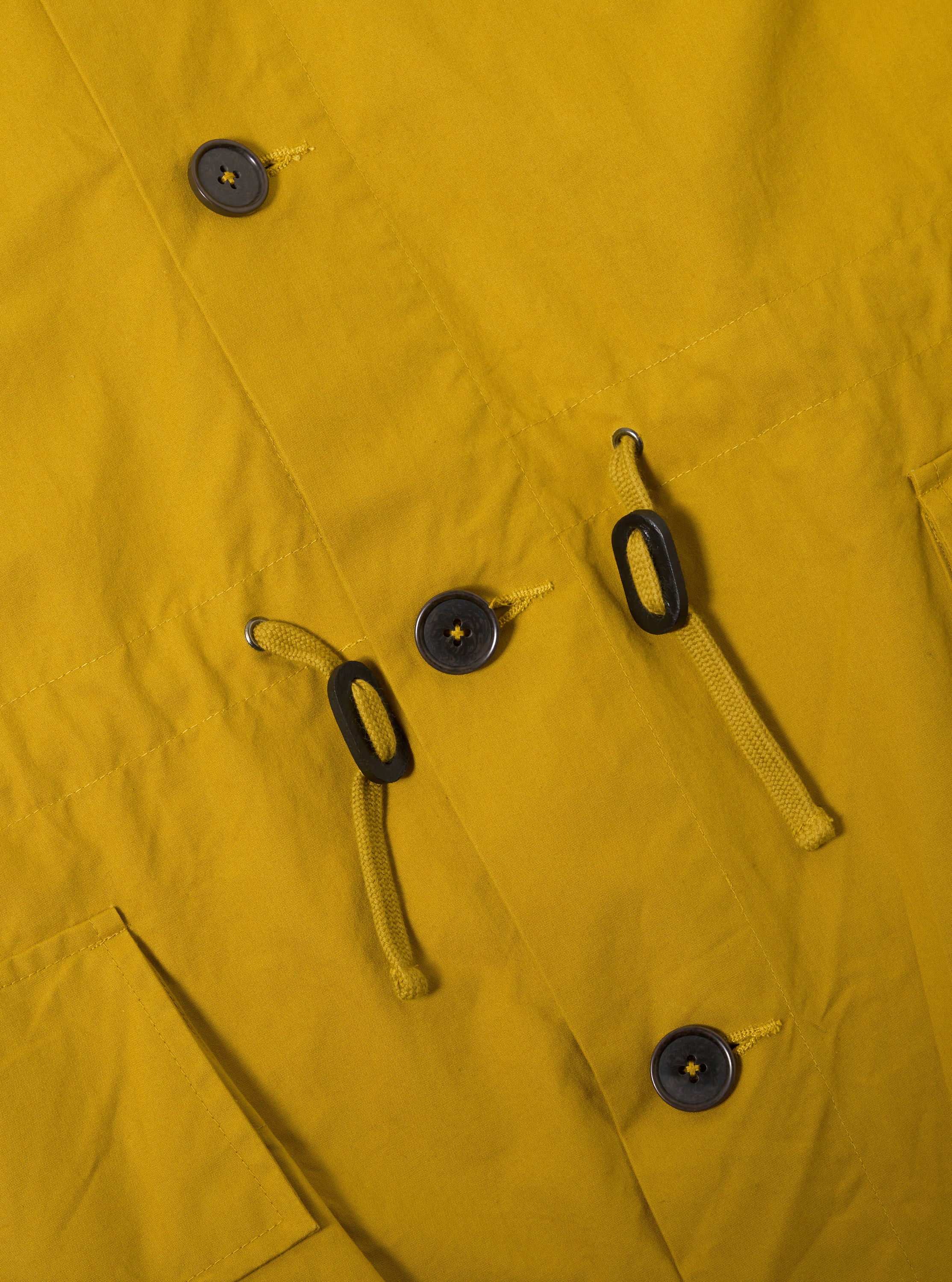 Yellow British Wax Cotton Boston Parka - Image 6