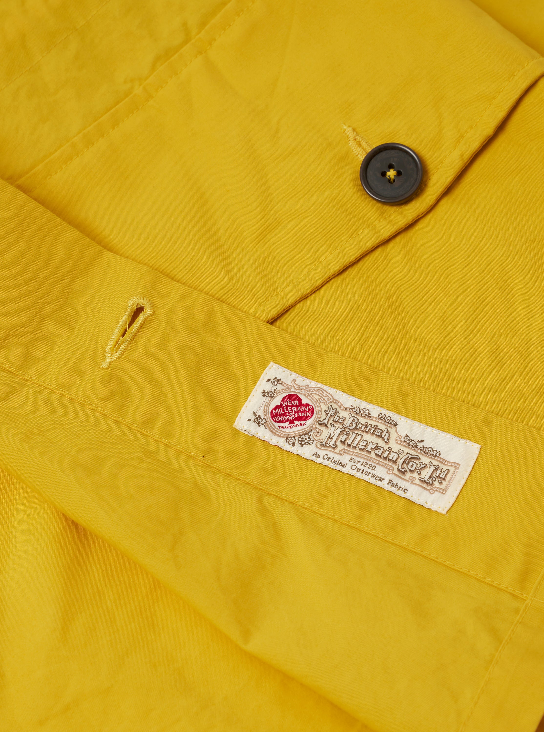 Yellow British Wax Cotton Boston Parka - Image 8