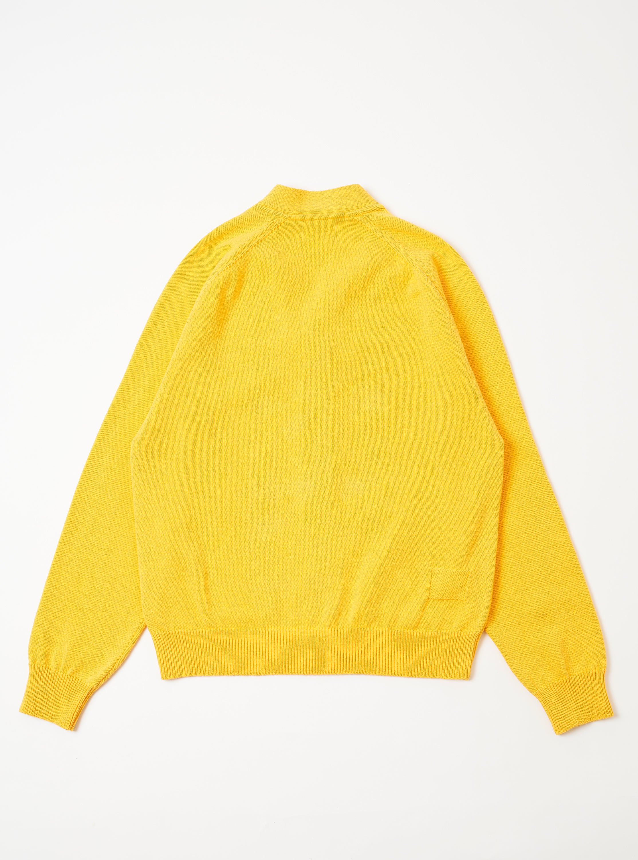 Yellow Eco Cotton Knit Pocket David Cardigan - Image 5