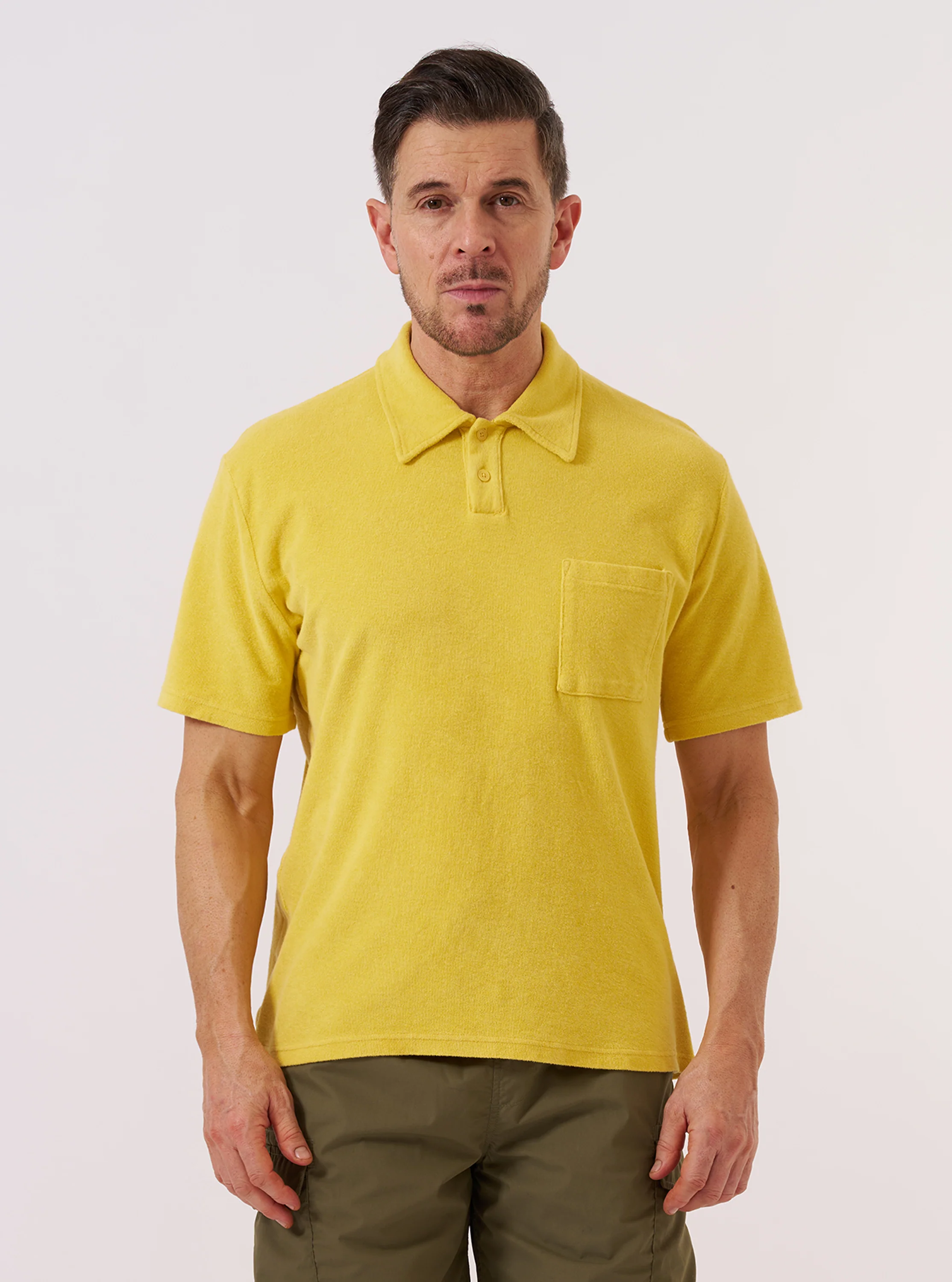 Yellow Light Weight Terry Newlyn Polo - Image 2