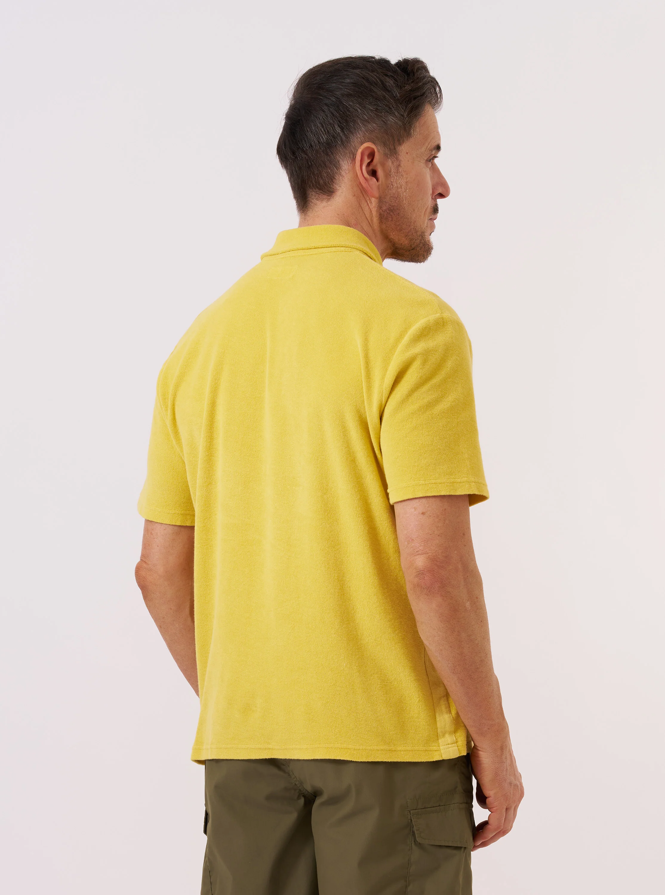 Yellow Light Weight Terry Newlyn Polo - Image 3