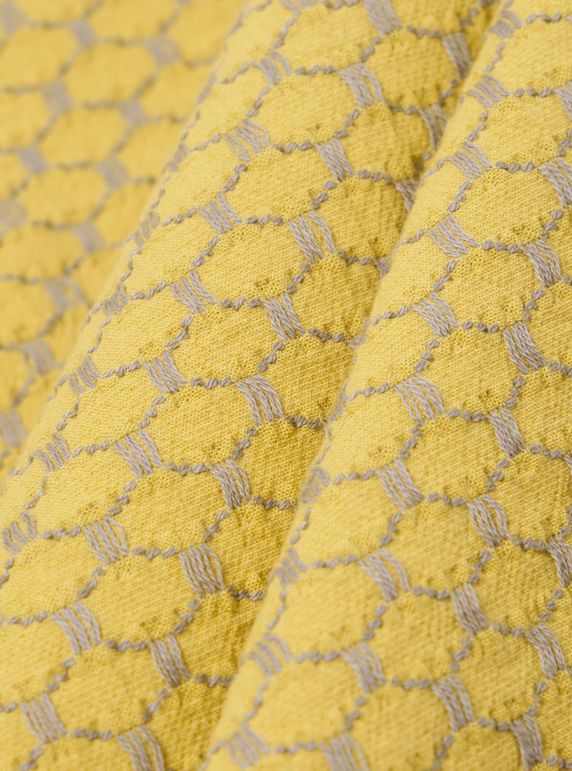 Yellow Mykonos Cotton Zip Shirt - Image 4