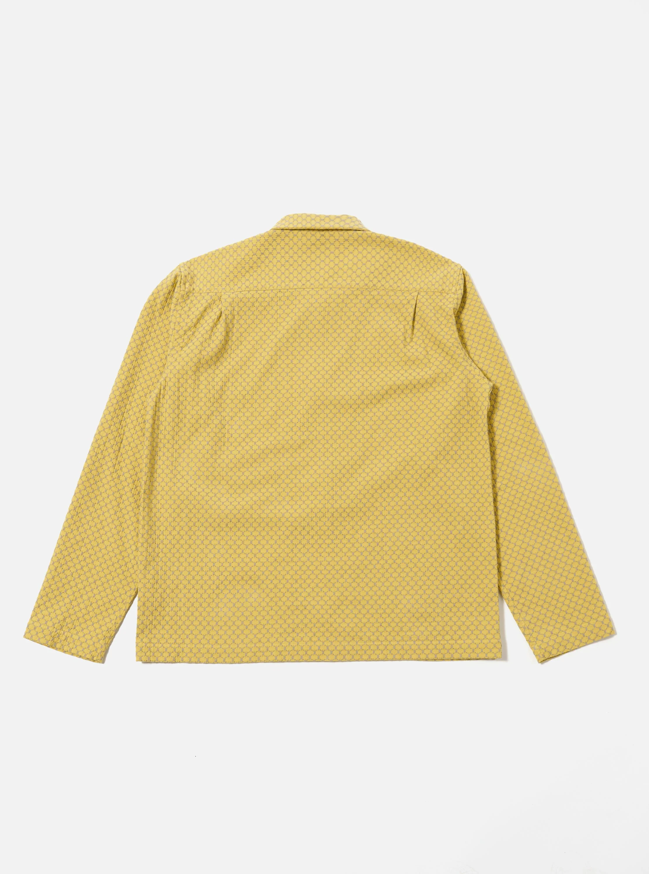 Yellow Mykonos Cotton Zip Shirt - Image 5
